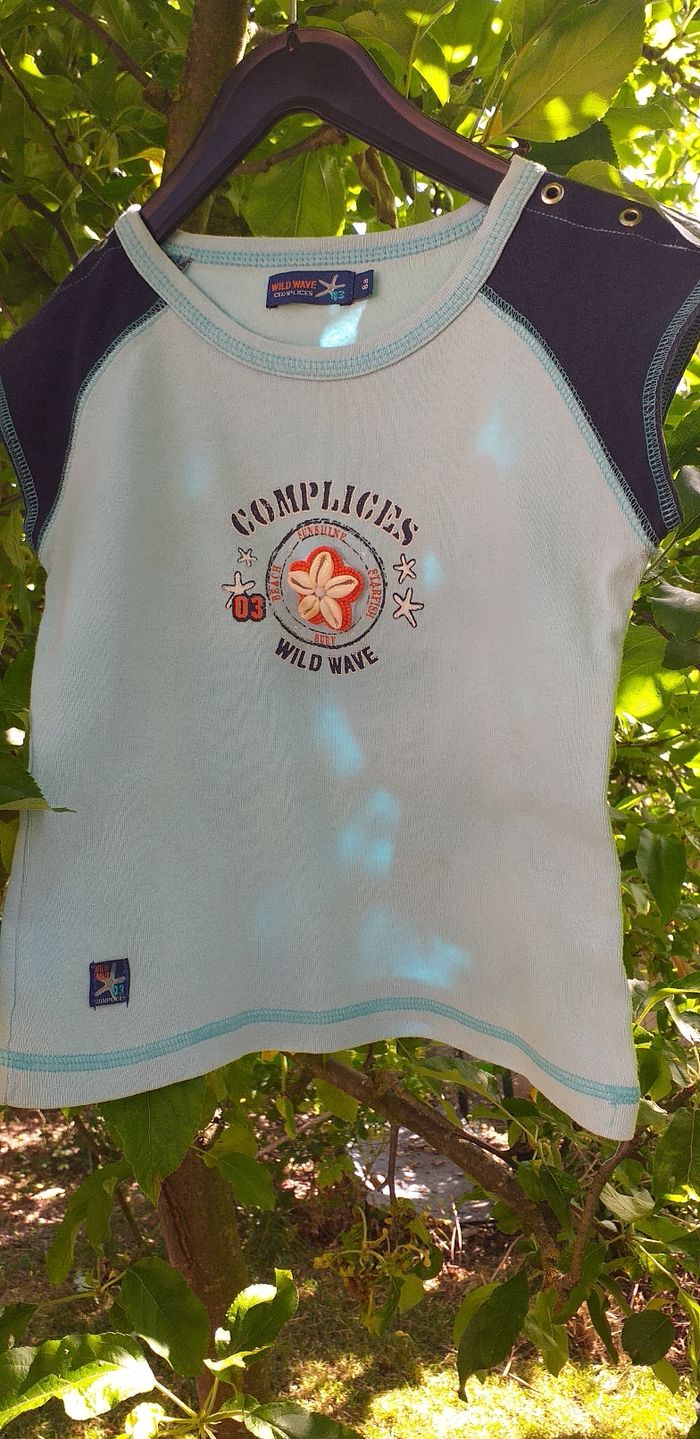 Tee-shirt enfant bleu imprimé/ Complices - photo numéro 5