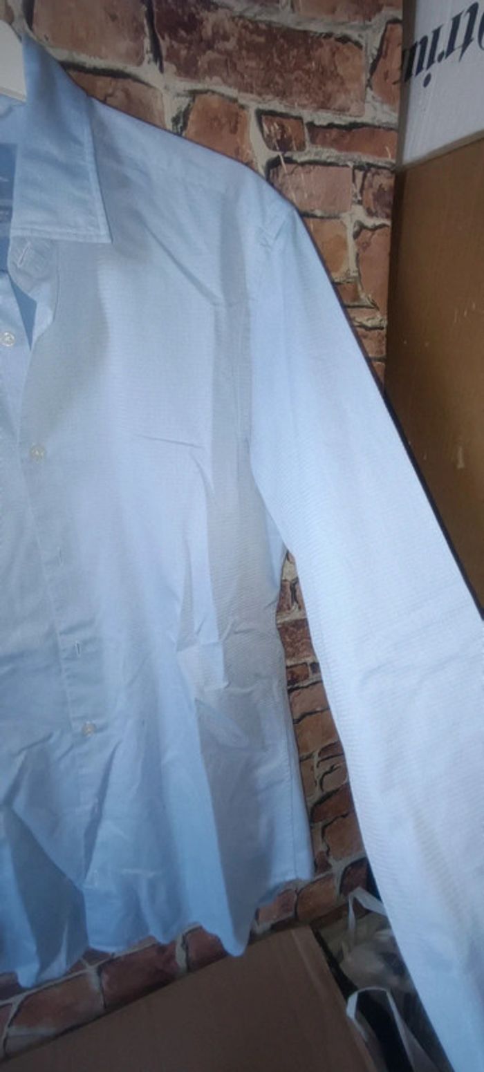 Chemise bleu longues manches Pierre Cardin - photo numéro 6