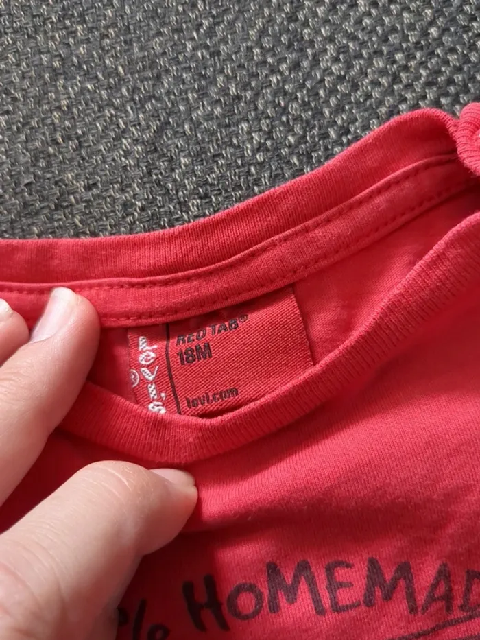 Lot de 2 tee shirts manches courtes levi's 18 mois - photo numéro 4