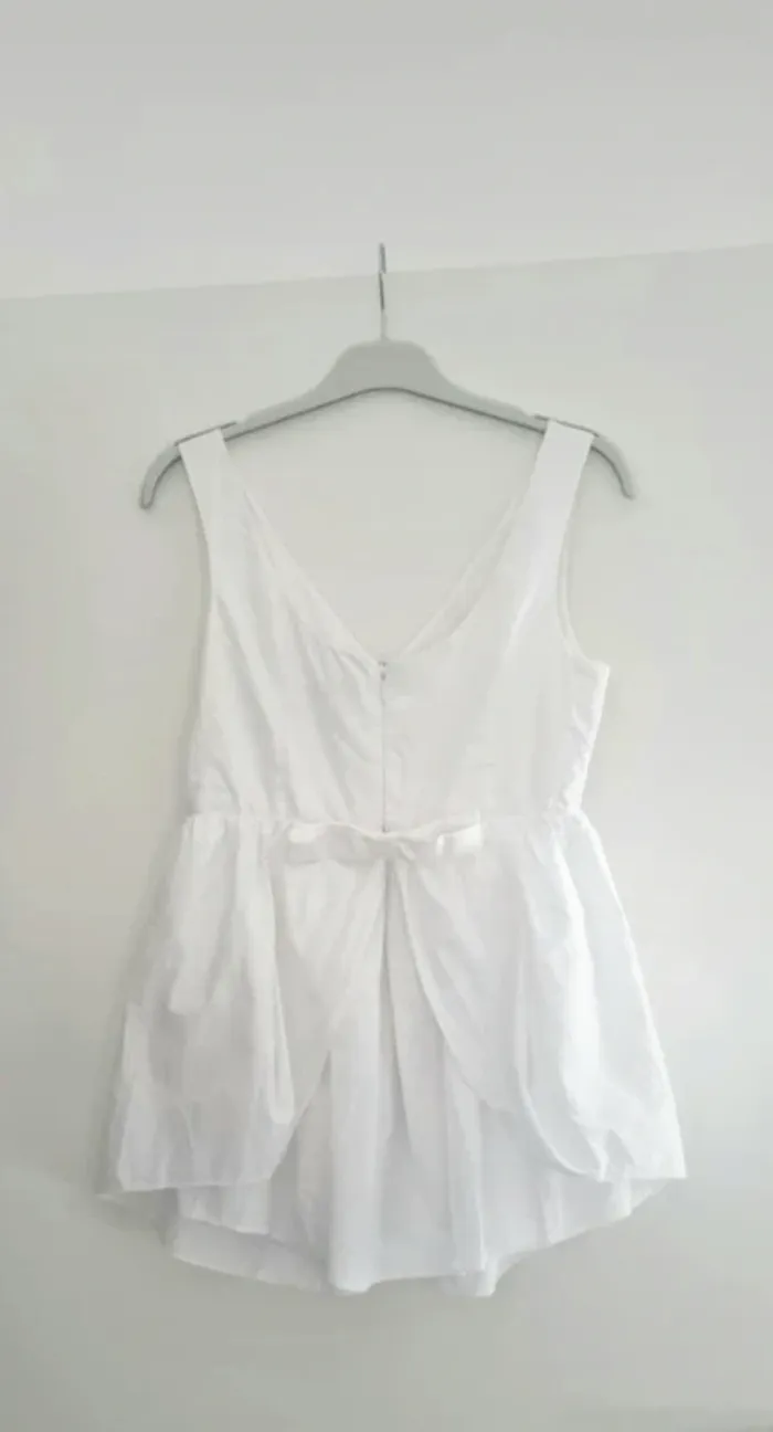 Top débardeur blanc 36 carven - photo numéro 8