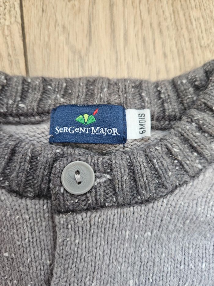 Gilet Sergent Major gris 6 mois - photo numéro 9