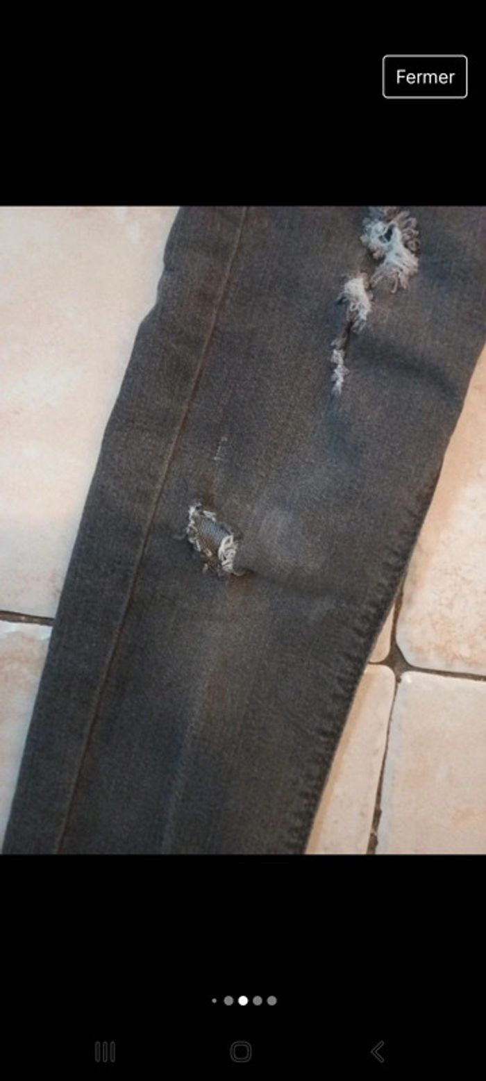 Jeans slim effet troué 😜 - photo numéro 4