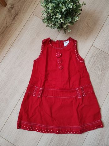 Robe rouge 18 mois 🌸