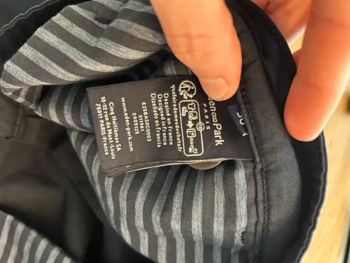 Pantalon chino Eden Park Marine T.50 Neuf - photo numéro 6