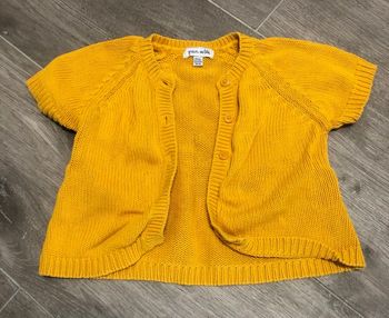 Gilet jaune moutarde 12 mois grain de blé