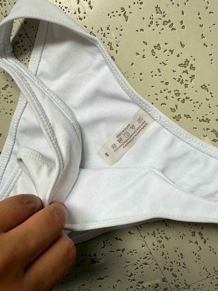 Maillot de bain 2 pièces blanc Shein - photo numéro 5