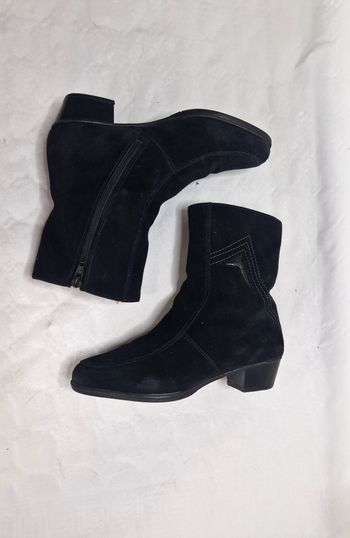 Bottines noir , fourré , femme , Anoise , taille 37 / 4