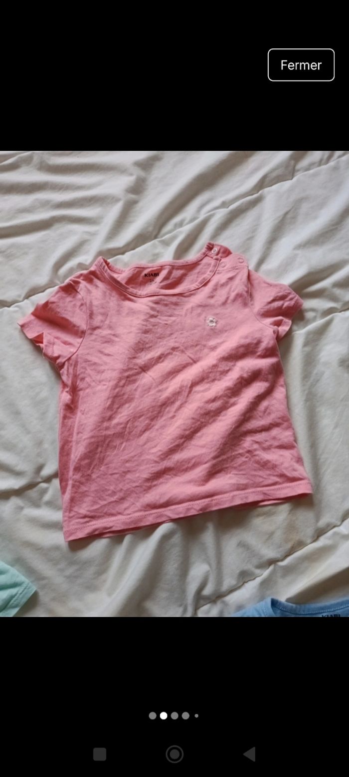 Lot de T shirts Kiabi 2 ans - photo numéro 2