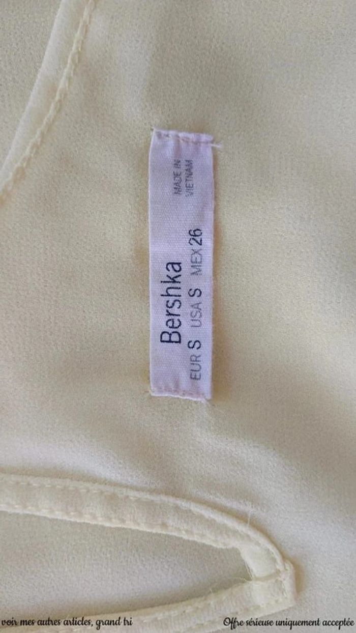 Débardeur jaune citron casual basic tendance été taille 36 Bershka - photo numéro 3