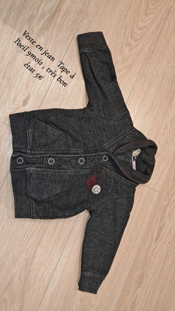 Veste en jean 9mois tape a l'oeil