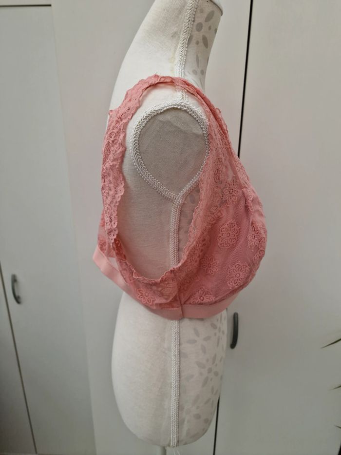 Soutien Gorge Brassiere Dentelle Rose - photo numéro 6