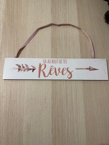 Tableau décoratif "VA AU BOUT DE TES RÊVES"