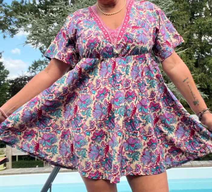 Jolie robe fluide plage ou ville ipanima taille s-m tbeg - photo numéro 4