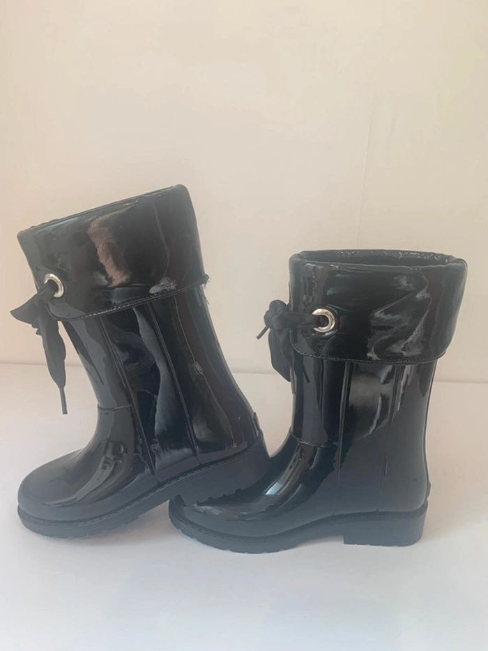 Botte de pluie vernies noir - photo numéro 2