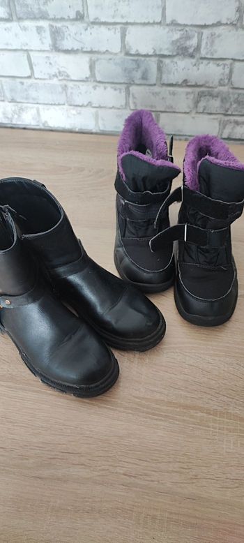 Bottine et botte de neige
