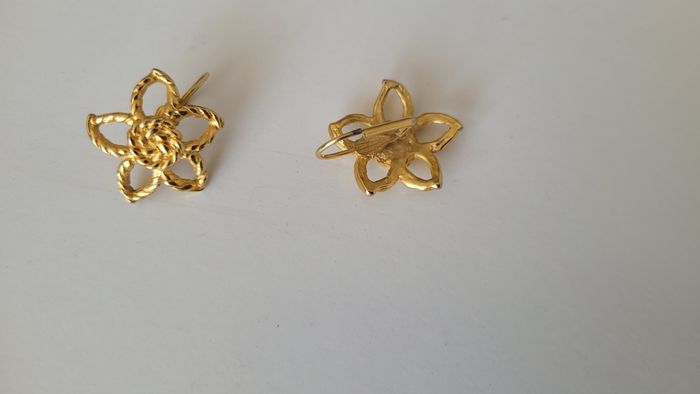 Boucles d oreilles femme acier inoxidable dorée - photo numéro 2