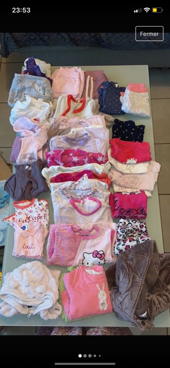 Lot bébé fille 3 mois