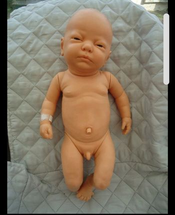 Poupée réaliste 42Cm garçon avec un petit zizi 