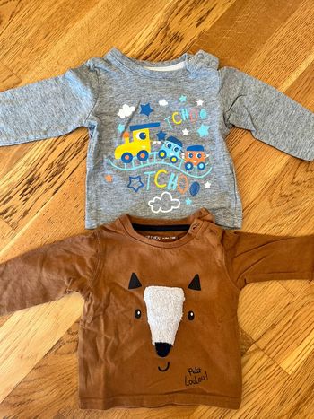 Lot de deux t-shirt 3mois