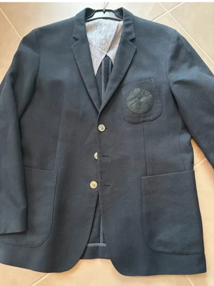 Veste noire en laine T50 Hugo Boss - photo numéro 4