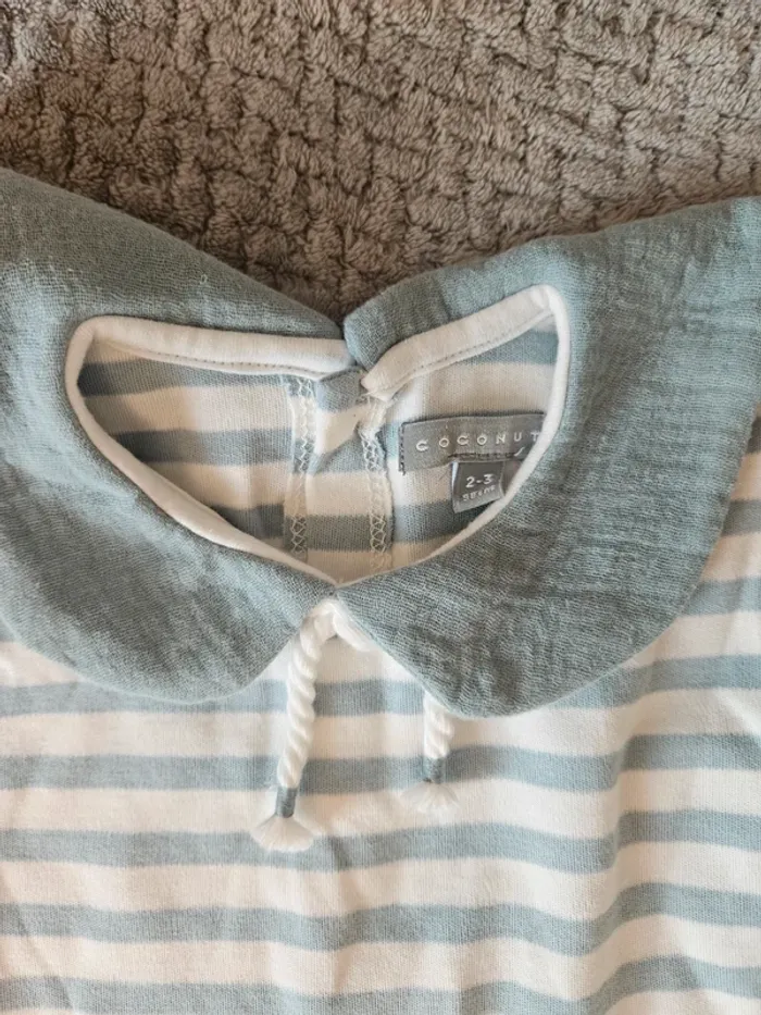 Petite robe rayée 2-3ans neuve - photo numéro 2