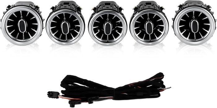 💡 Lot de 5 lumières LED ambiance 3 couleurs – pour Mercedes Classe C / GLC (W205, X253) 2015–2018 - photo numéro 2