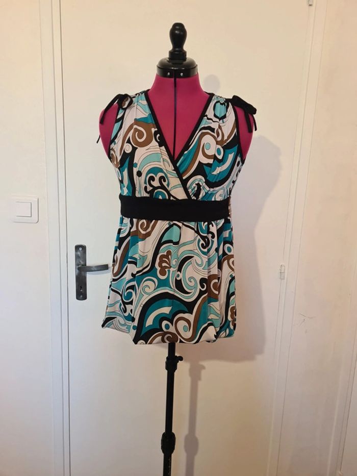 Tunique T-shirt bleu léger M - photo numéro 2