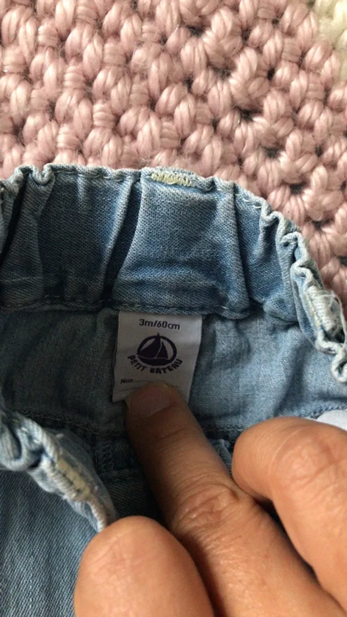 Short en jean 3mois - photo numéro 4
