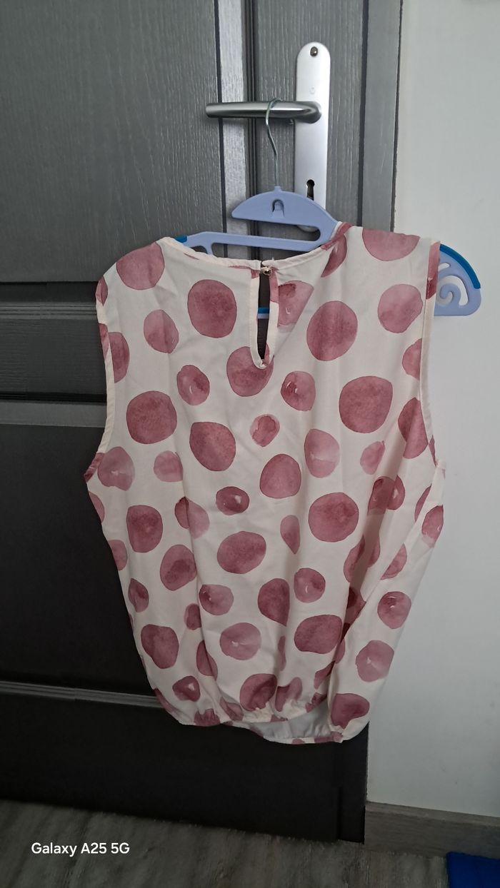 Blouson bicolore rose et blanc