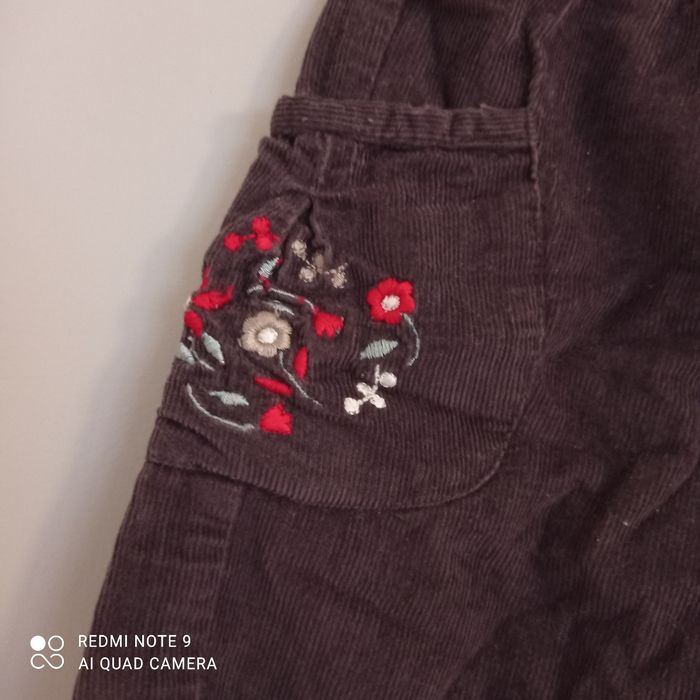 Pantalon velours marron 2ans - photo numéro 2