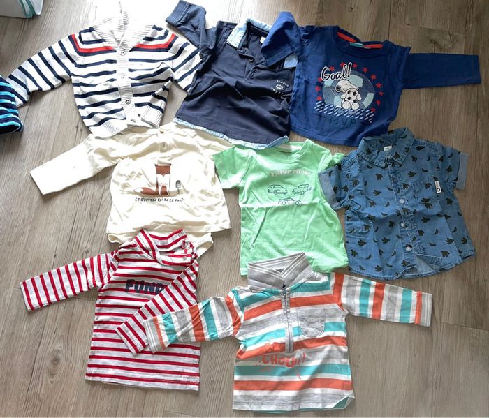 Lot de 8 hauts bébé 9 mois - photo numéro 2