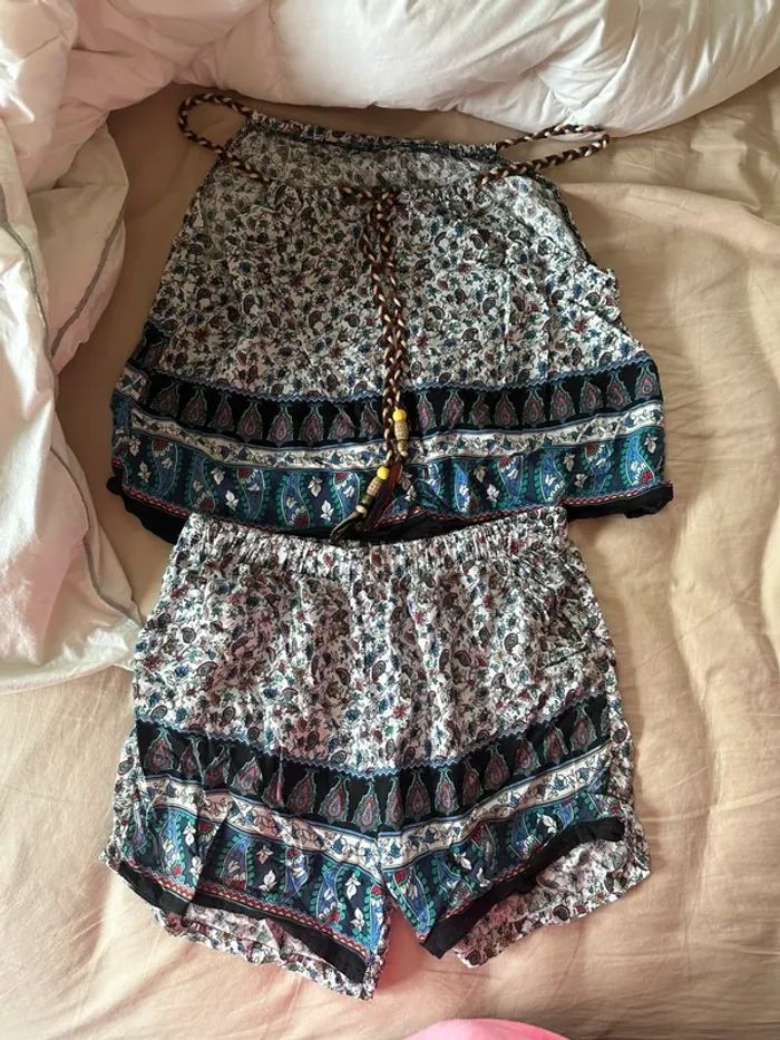 Ensemble bohème été - Top + Short assorti 🌸 - photo numéro 16