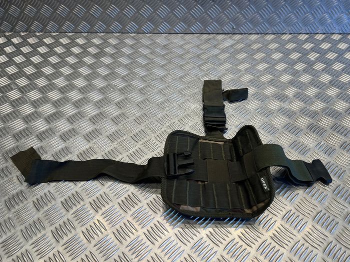 Plaque panneau de jambe cuisse molle porte 3 poches chargeur militaire opex - photo numéro 2