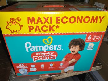 Pampers Baby-Dry Pants T6 – 74 couches culottes – Maxi Economy Pack