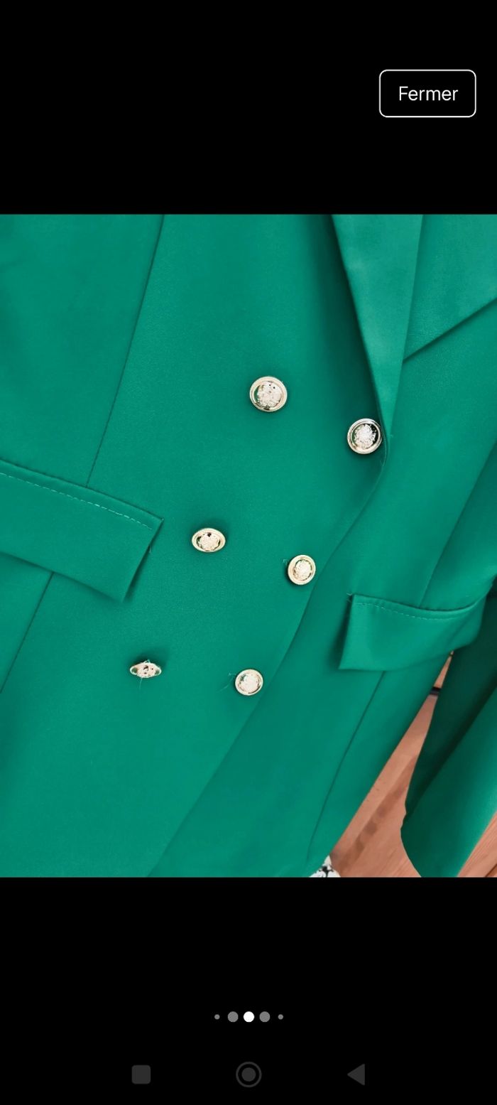 Blazer vert - M - photo numéro 3