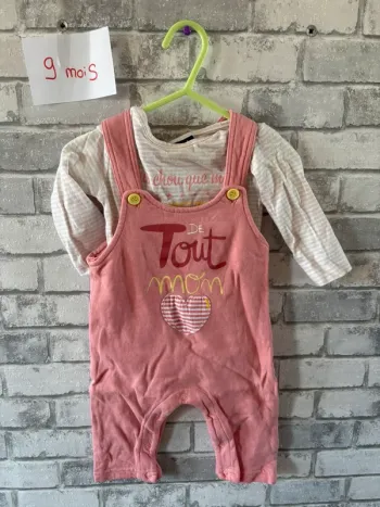 Ensemble salopette et body