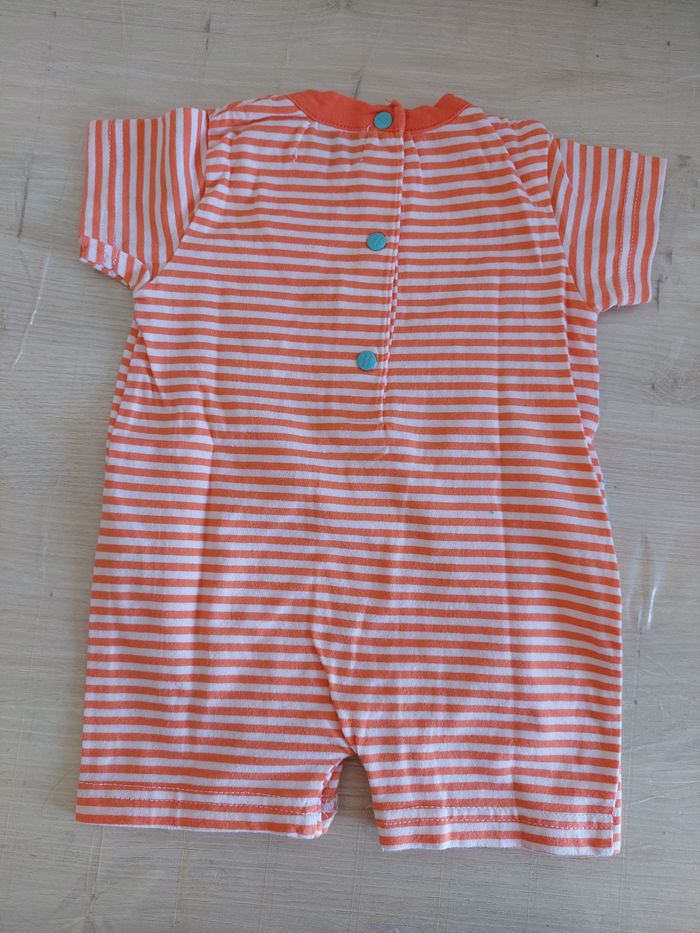 Combishort motif étoile et poisson 3 mois - photo numéro 2