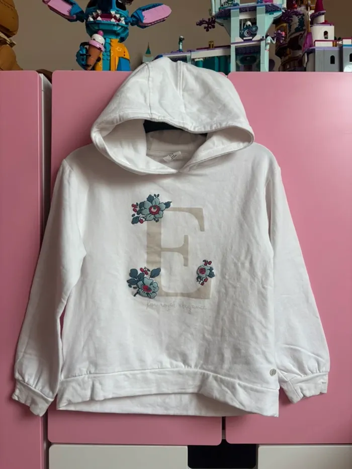 Neuf - Sweat à capuche Zippy 7/8 ans - photo numéro 2