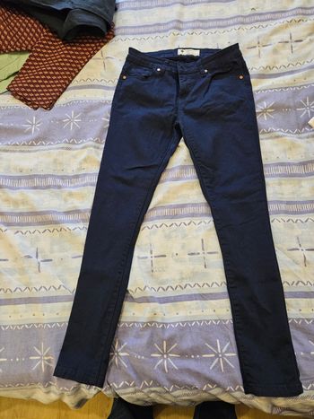 Pantalon slim bleu
