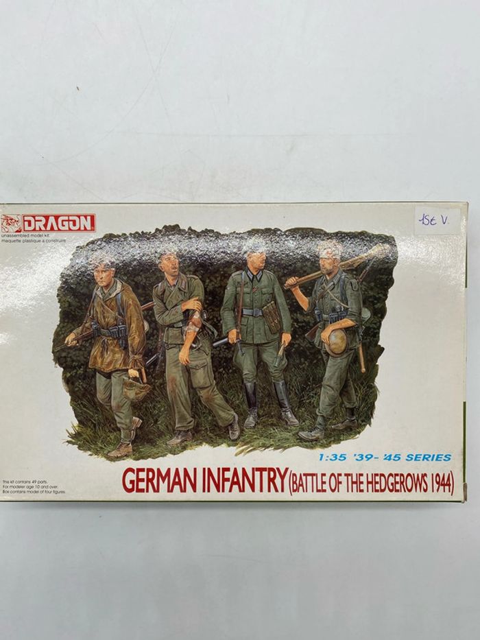 Dragon maquette German infantry battle of the hedgerows 1944