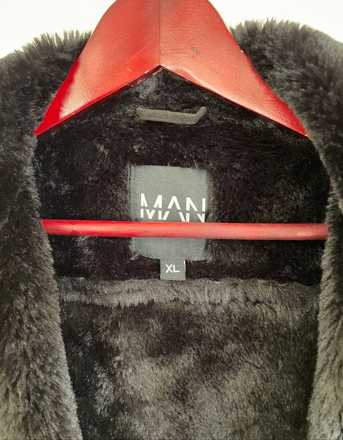 Veste Simili Daim à l’aspect Velouté Noir Homme Taille XL /42 Boohoo MAN - photo numéro 8