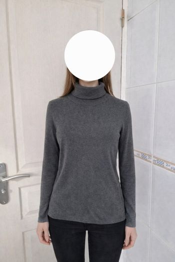 Pull à col rouler gris femme Jacqueline riu taille S/36
