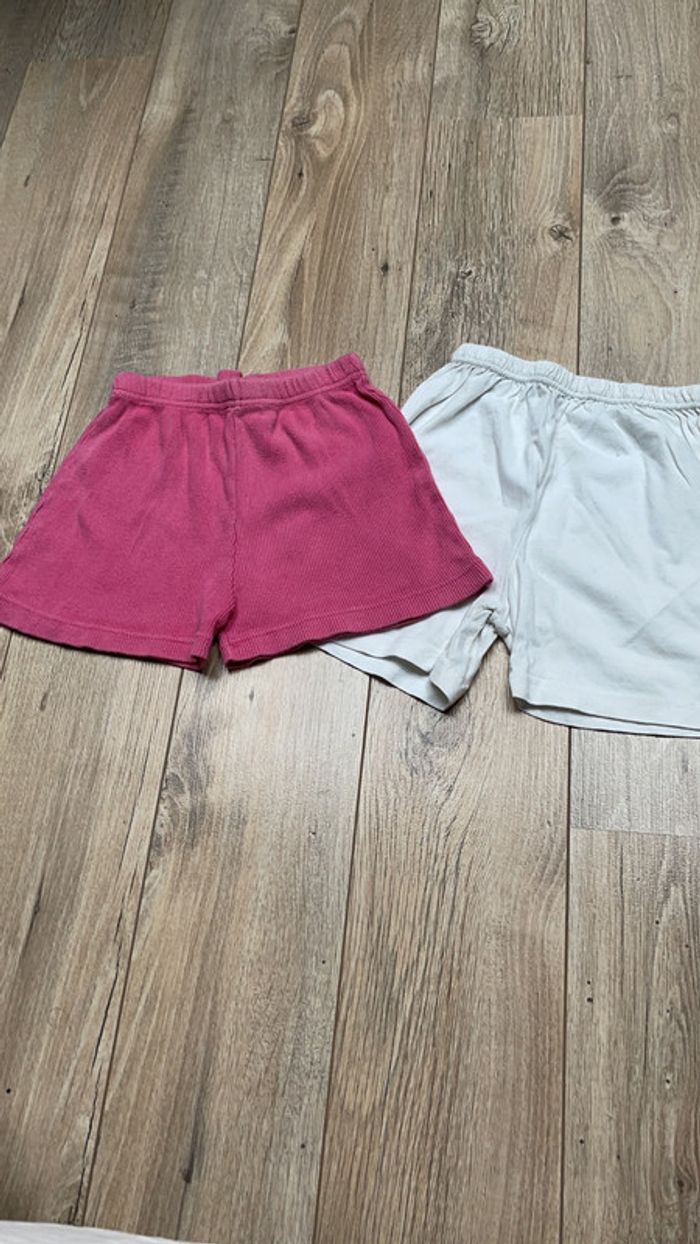 Shorts x2 en coton 24-36 mois
