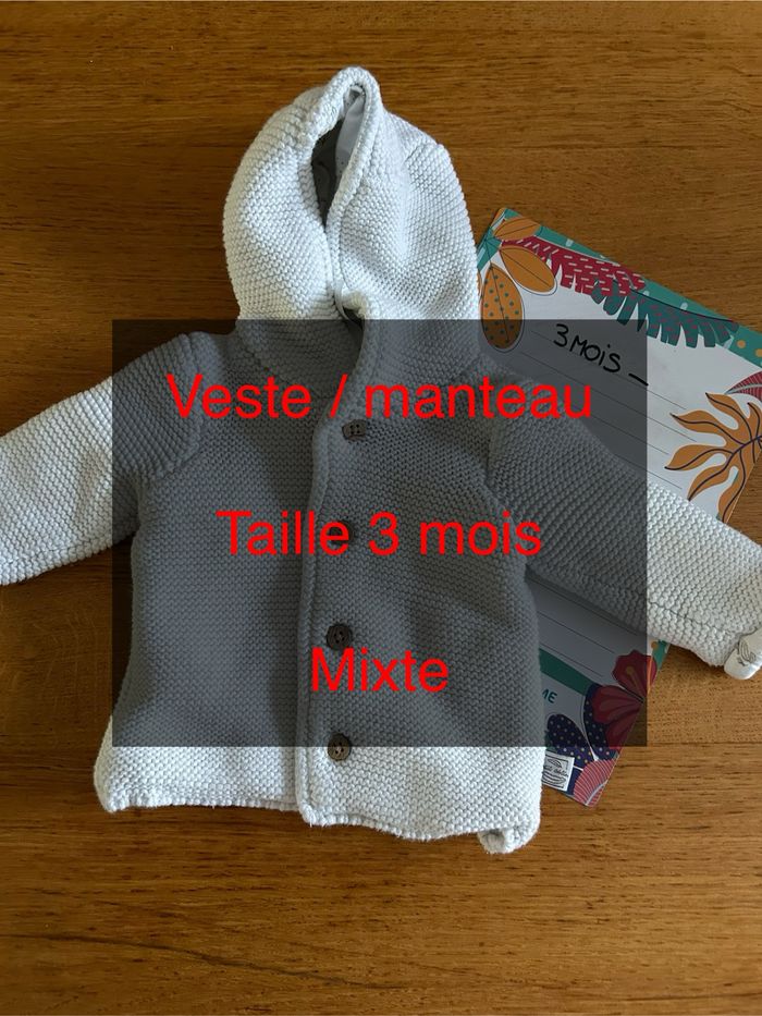 Veste mixte - 1 pièce - 3 mois - photo numéro 2