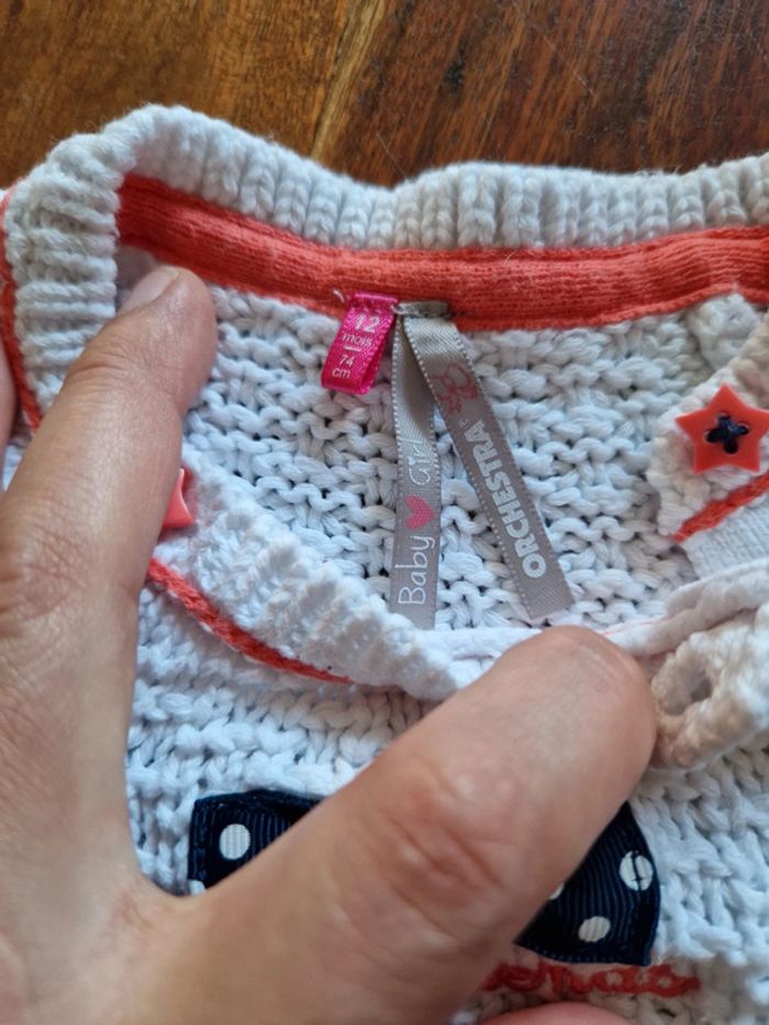 Pull style tricot Orchestra 12 mois - photo numéro 2