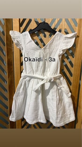 Robe blanche Okaïdi 3a