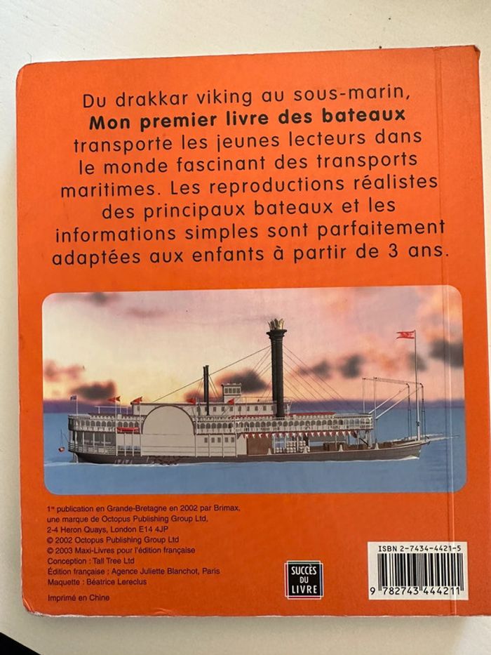 Mon premier livre des bateaux cartonné - photo numéro 4