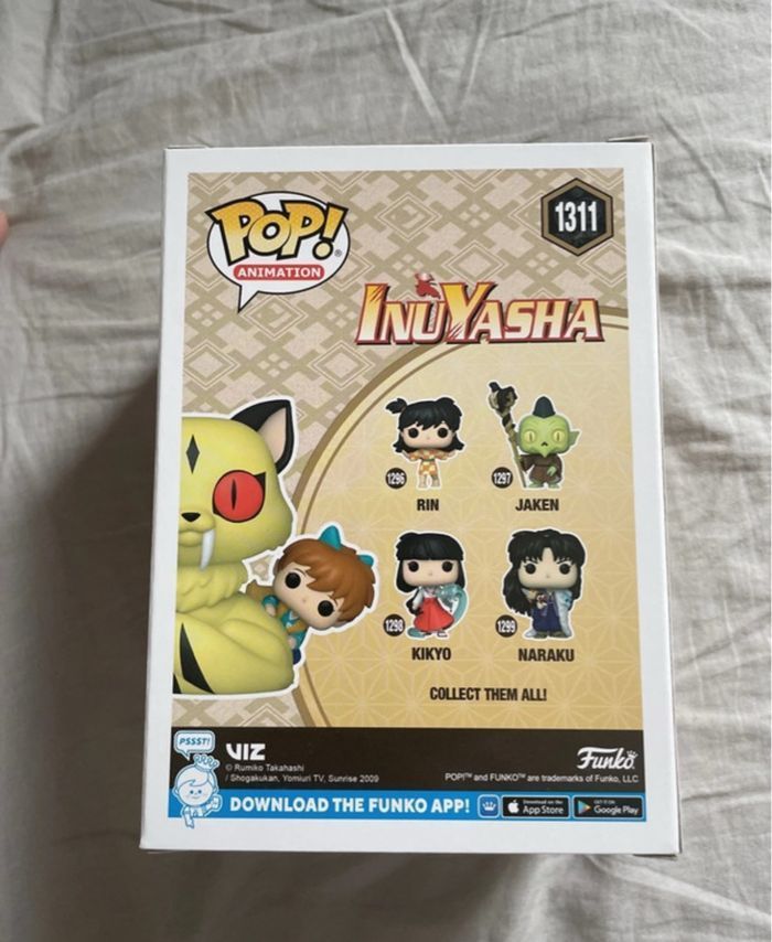 Funko pop kirara et shippo Chase 1311 inuyasha - photo numéro 2