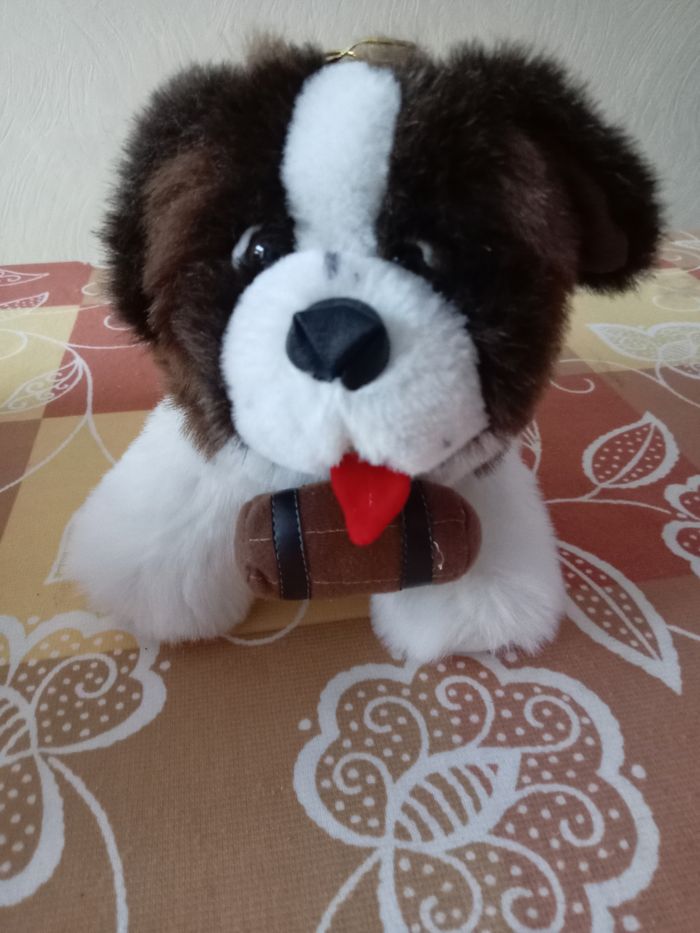 Peluche  chien st Bernard - photo numéro 2