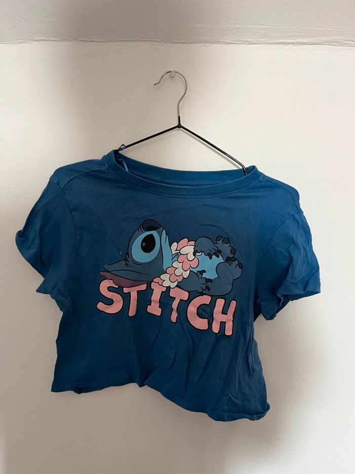 T-shirt Stitch, taille S bleu